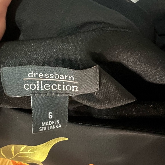 Vintage Dressbarn Black Floral Beaded Dress - NWT  (Size 6) - Picture 11 of 11